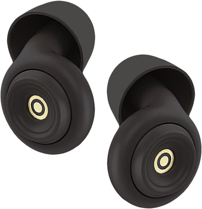 Ear Plugs for Sleeping Reusable Earplugs for Concerts Noise Cancelling Soft Silicone Noise Reduction Earbuds for Travel, Focus, Work 33-45dB Hearing Protection with 9 Ear Tips & Case (Black)