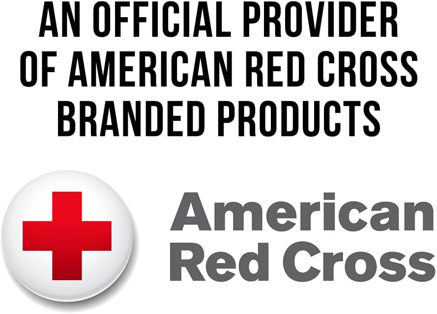 American Red Cross Officially Licensed Product, Large Deluxe Auto First Aid Kit with Soft Case, Emergency Supplies to Clean & Treat Minor Injuries, Keep Hydrated & Warm