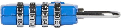 3 Pack TSA Luggage Locks with 4 Digit Combination – Heavy Duty Set Your Own Padlocks for Travel, Baggage, Suitcases & Backpacks - Blue