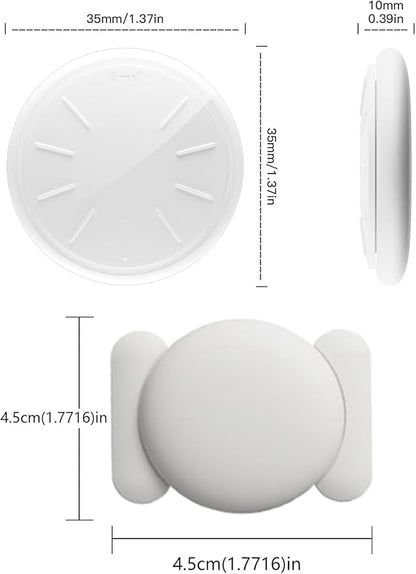No Subscription Vehicle GPS Tracker,Portable Car GPS Tracker Work with Apple Find My（iOS Only,Mini Magnetic GPS Device Full Coverage Pinpoint Vehicle Location Elderly Children Pets (White,1PCS)
