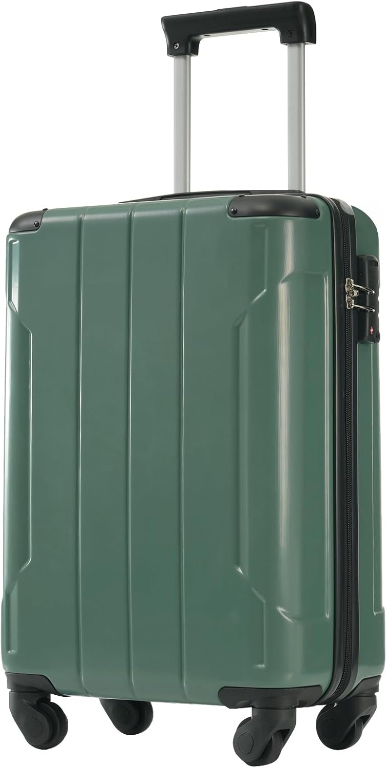 Merax 20 Inch Carry On Luggage Airline Approved, Hardshell ABS Suitcase with Spinner Wheels, TSA Lock, Lightweight Travel Luggage for Business Trips & Weekend Getaways