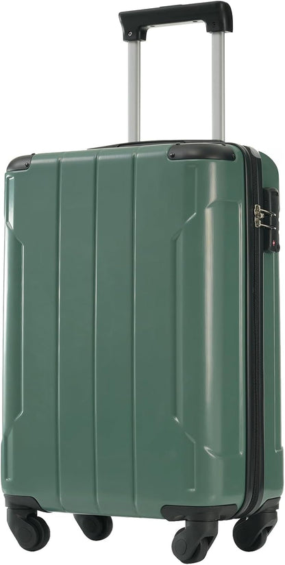 Merax 20 Inch Carry On Luggage Airline Approved, Hardshell ABS Suitcase with Spinner Wheels, TSA Lock, Lightweight Travel Luggage for Business Trips & Weekend Getaways