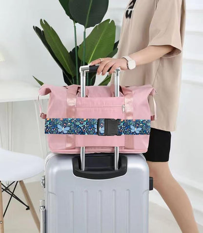 Luggage Straps for Suitcases Travel Belt Accessories, Cute Suitcase Strap, Adjustable Luggage Belt Strap, Heavy Duty with Quick-Release Buckle Luggage Strap Boho Dragonfly