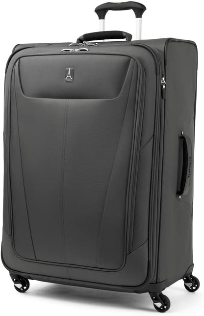 Travelpro Maxlite 5 Softside Expandable 2-Piece Luggage Set — Carry-On and Large Checked Luggage — Shadow Grey