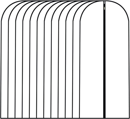 Dress Bags for Hanging Clothes12 PCS Transparent Waterproof Dustproof Bags for Wardrobe Storage Coat Covers for Closet Full Zipper Garment Bags for Long Dress Costumes Gowns Coats 24''x60''