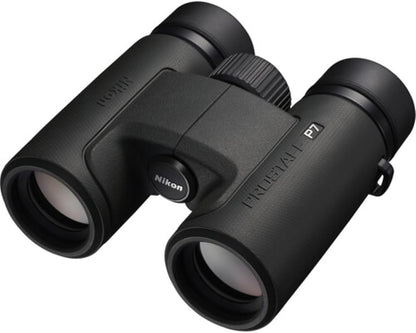 Nikon PROSTAFF P7 8x30 Binoculars Bundled with Harness Strap + Deluxe Cleaning Kit + Smartphone to Binocular Adapter + Microfiber Cleaning Cloth (5 Items)