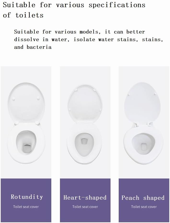 Toilet Seat Cover Paper Flushable (40 Pcs) ，Thickening, Enlarging- Flushable - 22x16.54" (Half-Fold)