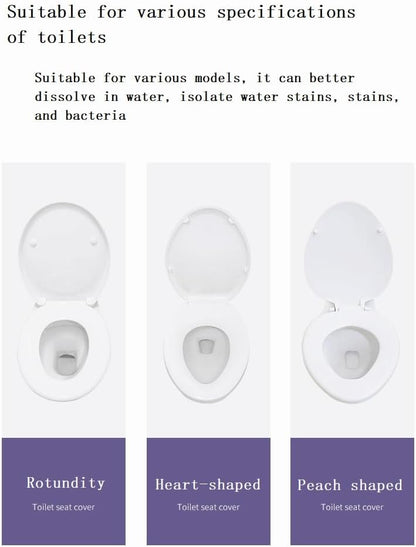 Toilet Seat Cover Paper Flushable (40 Pcs) ，Thickening, Enlarging- Flushable - 22x16.54" (Half-Fold)
