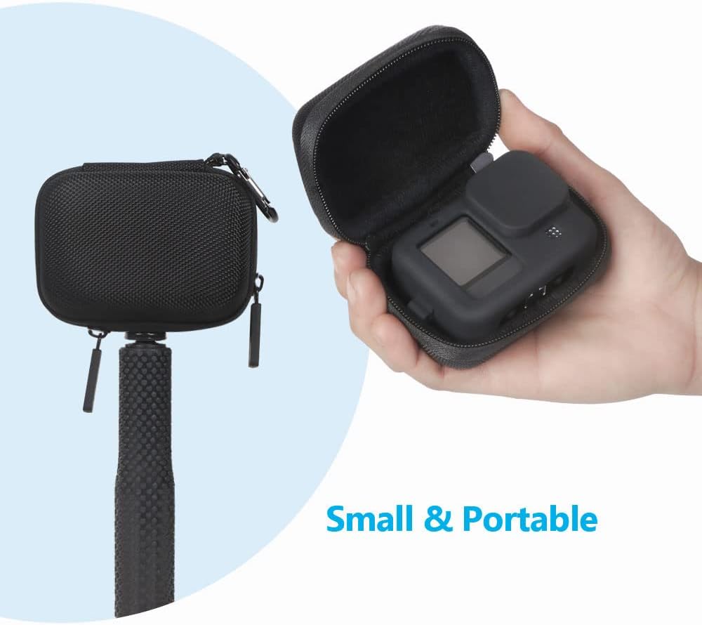 JSVER Carrying Case for GoPro Hero 13 Hard Travel Storage Case for Hero 13/12/11/10/9/8/7/6/5/4/3, DJI Osmo Action 5 Pro/4/3, AKASO Brave 8/EK7000/EK7000 Pro, Insta360 Ace/Ace Pro, Apexcam