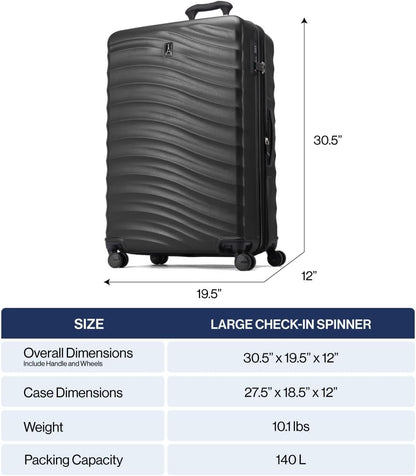 Travelpro Maxlite Air V2 Hardside Expandable Checked Luggage, 8 Spinner Wheels, Lightweight Hard Shell Suitcase, TSA lock, Ensign Blue, Checked Large 28-Inch