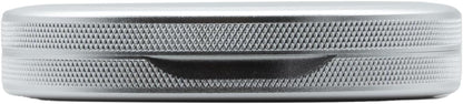 Metal Pouch Can | Metal Container | Slim EDC Pocket Tin | Airtight & Moisture-Resistant | Compact Daily Organizer | Pill Case & Travel Tin | Father’s Day Gift for Dad | (Insignia Ed, Silver, Slim)