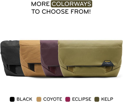 Peak Design Field Pouch V2, Coyote, 2-in-1 Organizer and Sling Bag, Adjustable Shoulder Strap and Integrated Belt Loops, Weatherproof Nylon Canvas, Organizer Pouch or Carry Bag for Men and Women
