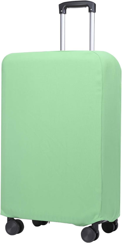 PATIKIL Luggage Cover, Suitcases Covers Elastic Carry on Cover Protector Washable Scratch-Resistant Fits 26-27 Inch Luggage for Travel Business Trips, Light Green