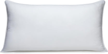 Amazon Basics Down-Alternative Pillows for Stomach and Back Sleepers, Soft Density, 20 x 36 inches, 2-Pack, White