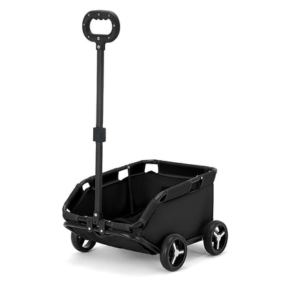 Dog Stroller 4 Wheels Folding Dog Cart Pet Stroller for Travelling Shopping Walking Playing for Small Dogs Cats (Black)