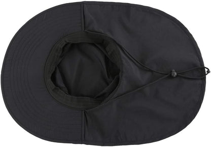 Home Prefer Outdoor UPF50+ Sun Hat Wide Brim Mesh Fishing Hat with Neck Flap
