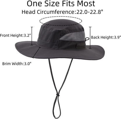 Connectyle Women's UPF 50+ Sun Hat UV Protection Wide Brim Bucket Hat Summer Beach Hats Fishing Hiking Outdoor Safari Hats