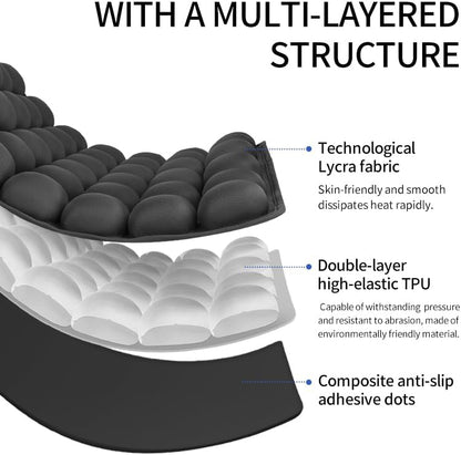 Sondor Travel Cushion Inflatable Seat Cushionair Cushion Inflatable Chair Air Seat Car Portable Breathable Comfort,Pain Pressure Relief Camping Ideal for Daily Use Prolonged Sitting (Black)