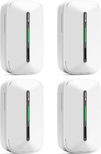 Jemay Plug in Carbon Monoxide Detector, Portable CO Detector with Battery Backup,10-Year CO Alarm with Test Mode/Temporary Muting Facility, LCD Numerical Display, 4 Packs