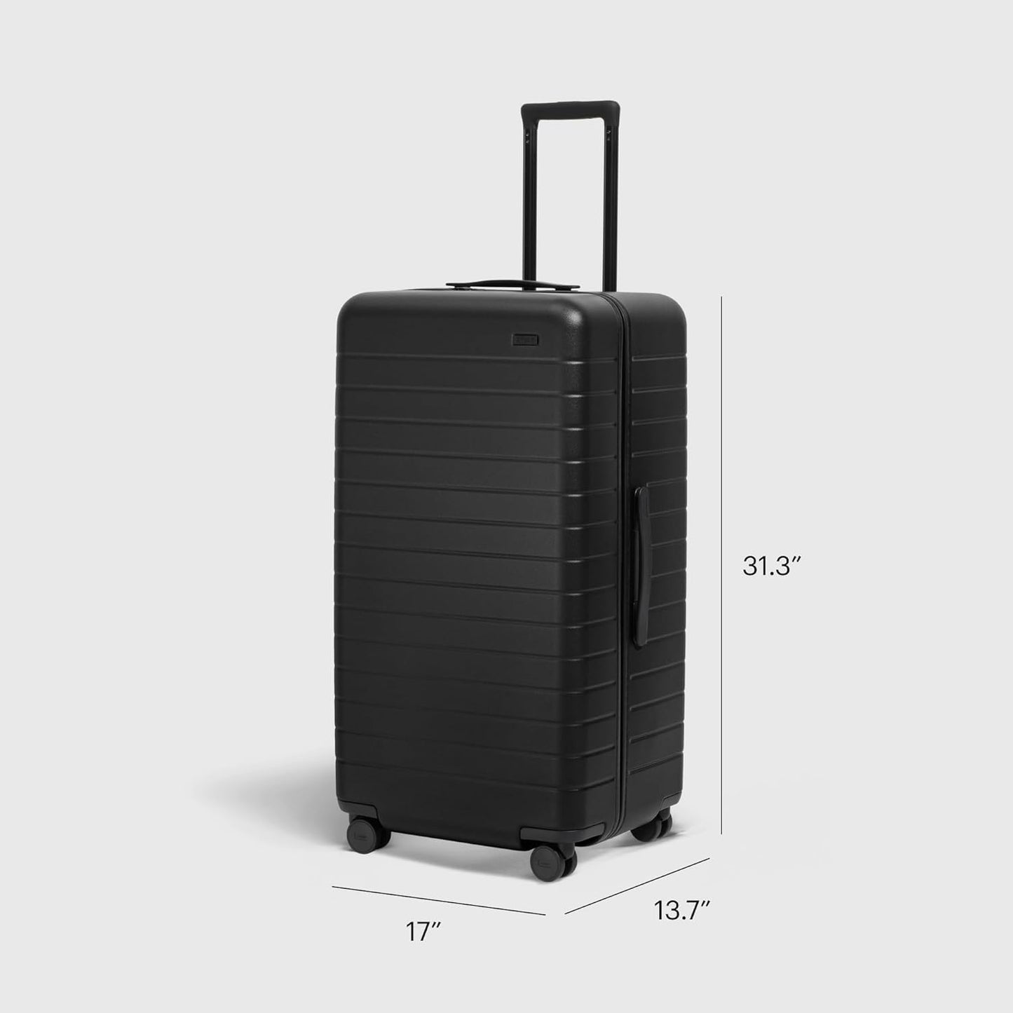 Away Large Trunk Luggage, 31 Inch Hardside Suitcase with Spinner Wheels, Lightweight & Durable, TSA Lock, Ideal for Long Trips, Cloud Gray