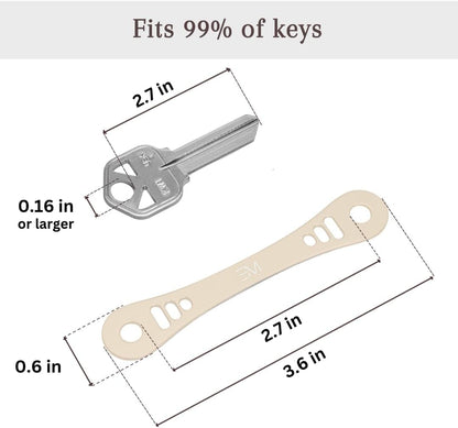 EM Premium Products Compact Key Holder - Pocket Key Organizer - 14 Keys Key Bar