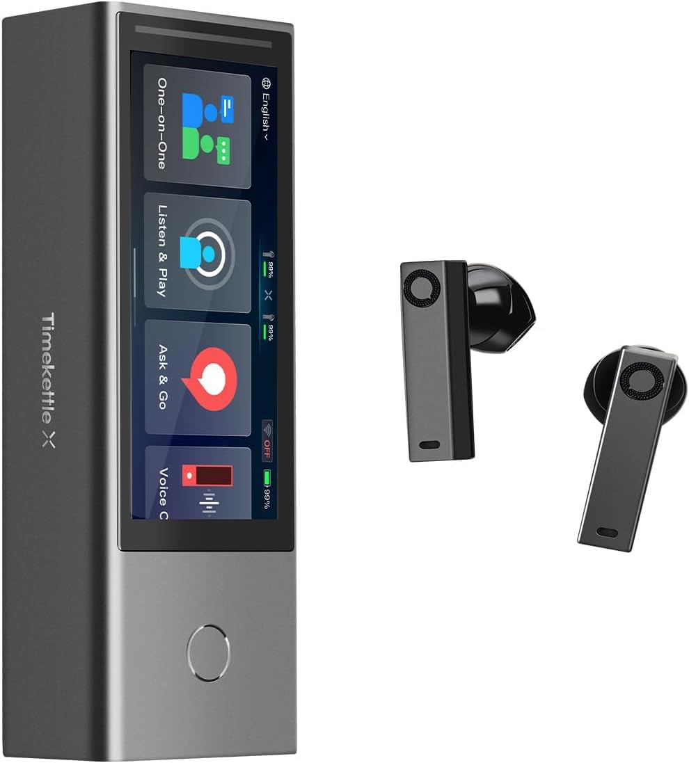 Timekettle X1 AI Interpreter Hub — 40-Language, Two-Way Translation Device for up to 50 Users. Perfect for Business, K-12 Education, and Real-time multilingual speeches