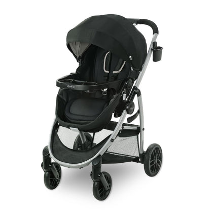 Graco Modes Pramette Stroller, 3-in-1 Baby Stroller, 3 Modes from Infant Car Seat Carrier, Infant Pramette, to Toddler Stroller, Reversible Seat, One Hand Fold, Extra Storage, Child Tray, Pierce
