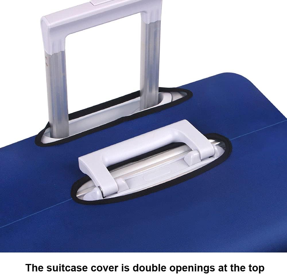 MosaiRudo Thicker Luggage Cover Elastic Suitcase Cover Protector Fits 18-32 Inch Suitcase Travel Accessories (Travel, L)