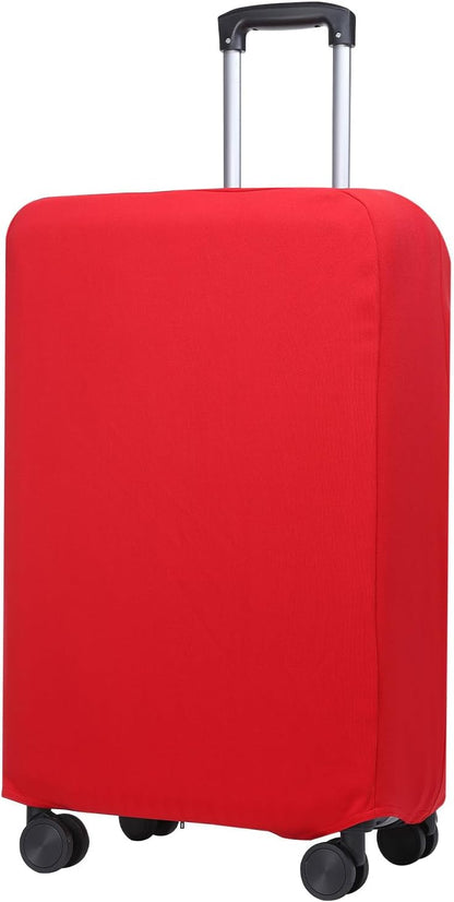 PATIKIL Luggage Cover, Suitcases Covers Elastic Carry on Cover Protector Washable Scratch-Resistant Fits 28-29 Inch Luggage for Travel Business Trips, Red