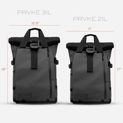 WANDRD PRVKE 21L, V3 Photography Bundle: Weather-Resistant Travel & Camera Backpack with Laptop Sleeve, Quick Side Access, Clamshell Opening – Ideal Photography & Travel Bag