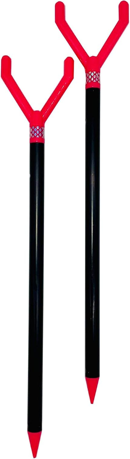 Fishin’ Stix Trident Telescoping Fishing Rod Holders – Extendable 12"–30", 50 lb+ Capacity, Sand Stake Pole Stand for Surf Fishing, Bank Angling, Catfish Rods, Lure & Bait Setup