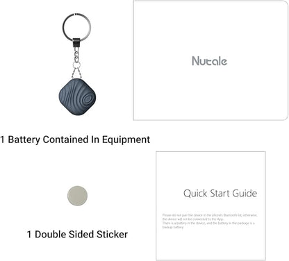 Findhting Key Finder Tag - Bluetooth Tracker Item Locator with Key Chain - Both iOS and Android Compatible for Keys Pet Wallets or Backpacks and Tablets (Blue-One)