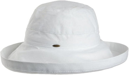 Scala Women's Cotton Hat with Inner Drawstring and Upf 50+ Rating