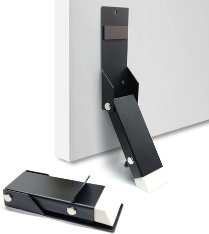Door Stoppers 2 Pack, Self Adhesive Door Holder, No Drilling Door Stopper, Door Holder to Keep Door Open, Soft Rubber Tips & Anti Slip, Drop Stops & Easy Install