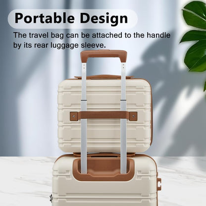 Luggage Sets, Suitcase with Spinner Wheels, PC+ABS Hardshell Travel Luggage Set with TSA Locks,Lightweight Rolling Luggage，Carry on suitcase with YKK Zippers (Green)