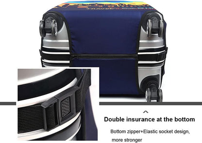MosaiRudo Thicker Luggage Cover Elastic Suitcase Cover Protector Fits 18-32 Inch Suitcase Travel Accessories (Sparkling, L)