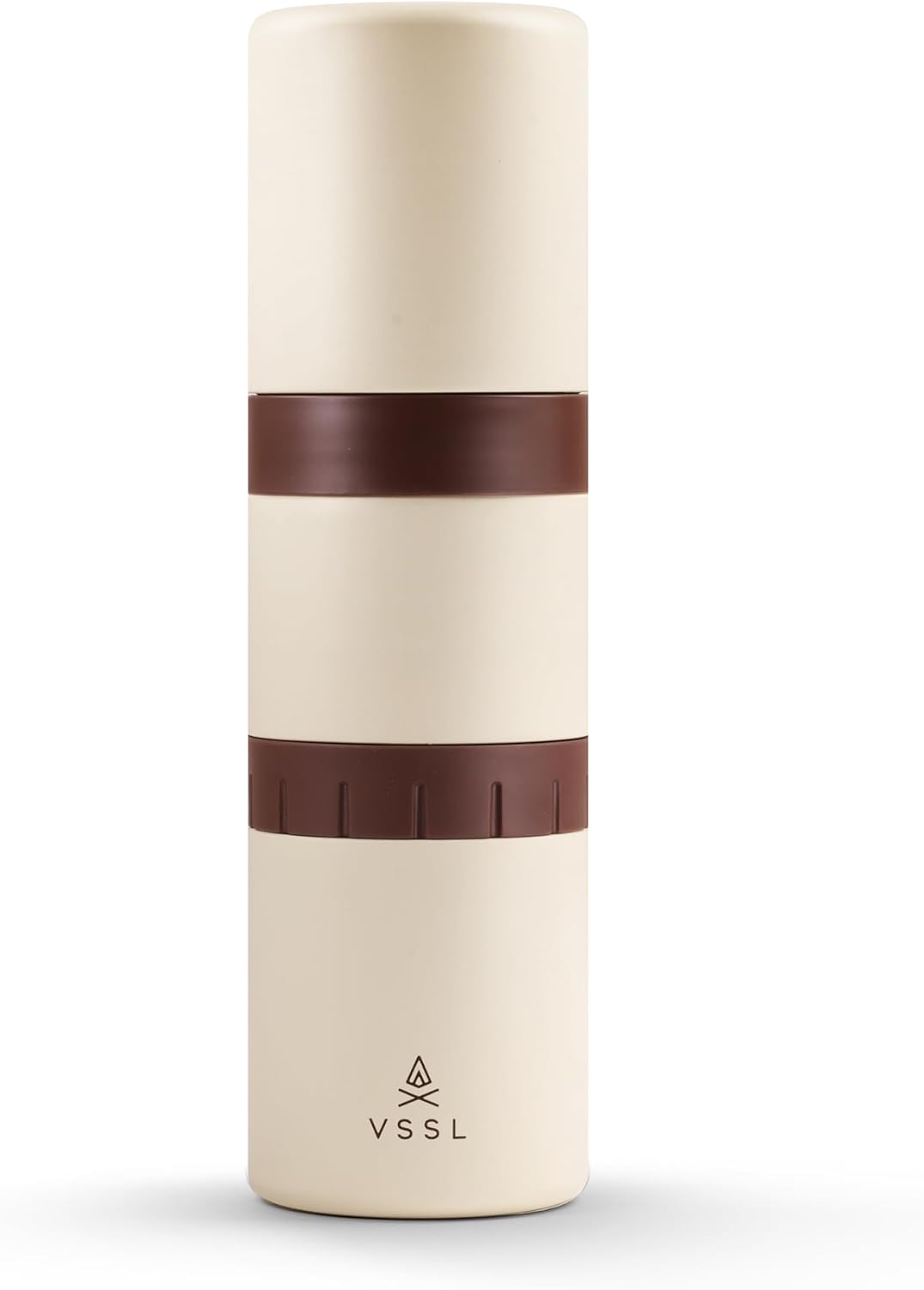Nest Pour Over Coffee Kit | Coffee Maker for Camping | All-In-One Travel Pour Over | Transportable Dripper, Two 10oz Stainless Steel Travel Mugs | Compact Storage & Adventure Ready | Cream