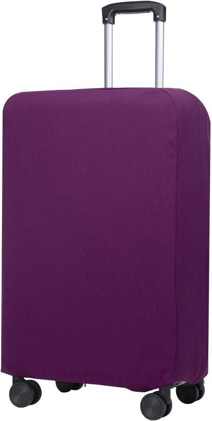 PATIKIL Luggage Cover, Suitcases Covers Elastic Carry on Cover Protector Washable Scratch-Resistant Fits 22-23 Inch Luggage for Travel Business Trips, Purple
