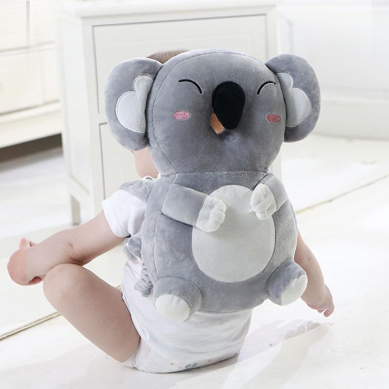 Feidoog Baby Head Protector Cushion Backpack with 3 Knee Pads for Walking & Crawling,Koala