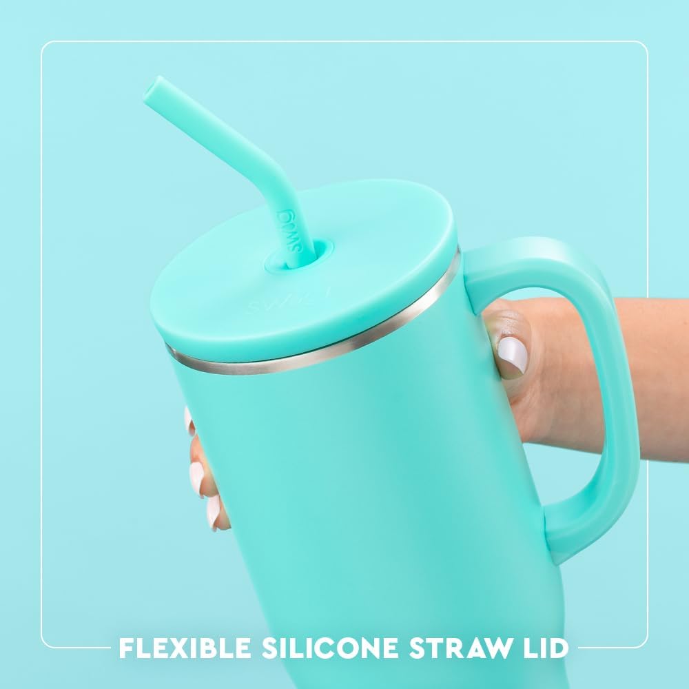 Swig Life 40oz Mega Mug, 40oz Tumbler with Handle and Straw, Extra Large Insulated Tumblers, Cup Holder Friendly Travel Mug (Illinois)