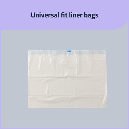 Disposable Commode Liners – 50 Count Universal Fit Toilet Liners for Bedside Commodes, Camping, Travel & More – Leak-Proof, Easy-Tie Bags