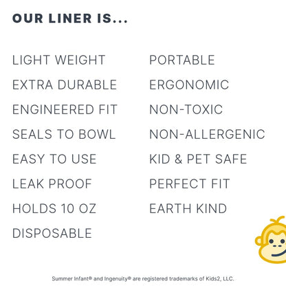 Potty Liners Compatible with Summer Infant My Potty Pro - 30 Count - Strong, Leak-Proof, Baby-Safe, Perfect Fit - Clever Baboon