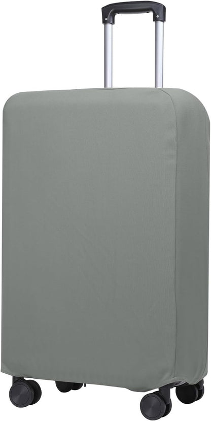 PATIKIL Luggage Cover, Suitcases Covers Elastic Carry on Cover Protector Washable Scratch-Resistant Fits 24-25 Inch Luggage for Travel Business Trips, Gray