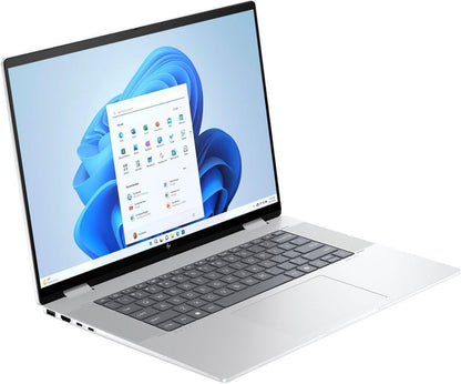 HP Envy x360 2-in-1 AI PC Laptop | 16" WUXGA IPS Touch | Intel 12-core Ultra 5 125U (>i7-1335U) | 16GB DDR5 1TB SSD Backlit Thunderbolt USB-C Poly Studio Privacy Camera Win11Pro Silver + HDMI Cable