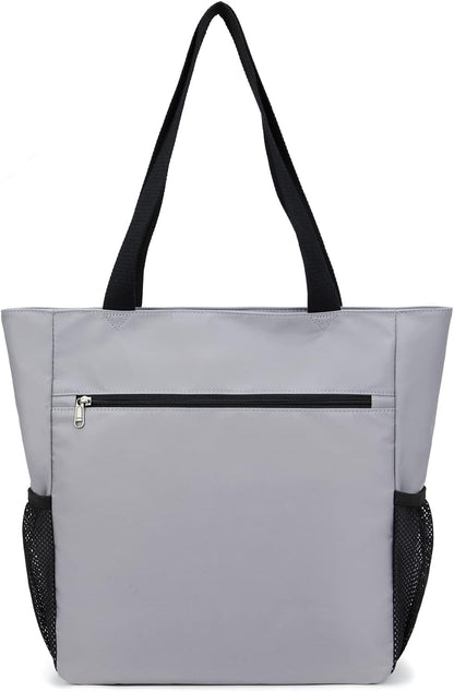 ETidy Large Capacity Foldable Tote Bag With Zipper Water-resistant SandproofWomen Beach Bag Handbag GymBag Travel ShoppingBag