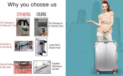 FABUWAY PVC Suitcase Cover - Clear, Transparent, Waterproof & Dustproof - 30"