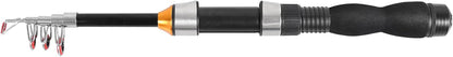 Telescopic Collapsible Extendable Fishing Rod for Saltwater and Freshwater, Lightweight and Compact Design