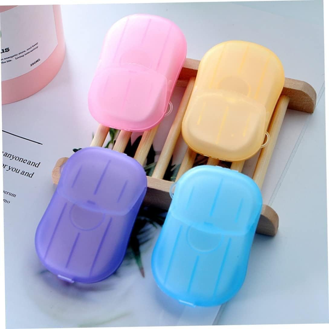 5 Boxes 500 Sheets Disposable Soap Paper Hand Cleaner Fragrance Mini Color Soap Paper for school Indoor, Outdoor, Travel, Camping Hiking Shampoo