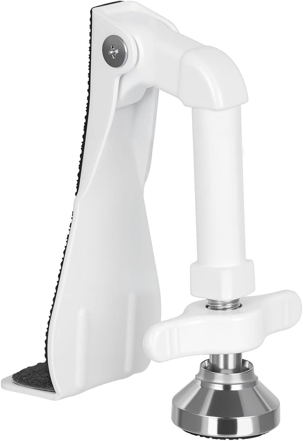 Portable Door Stopper Door Lock for Travel Anti Theft Door Blocker, Security Door Stoppers for Bottom of Door, No Drill Safety Doors Stopper Hotel Door Locks for Travelers Security (White)