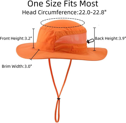 Connectyle Women's UPF 50+ Sun Hat UV Protection Wide Brim Bucket Hat Summer Beach Hats Fishing Hiking Outdoor Safari Hats